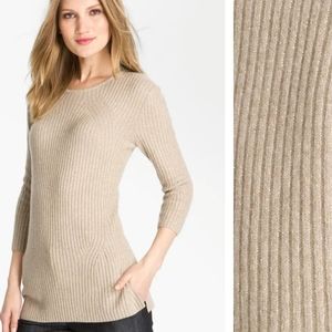 《 St.John 》Cashmere Blend Knit Sweater